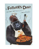 Gorilla Cooking On BBQ Dad Father's Day Card Pop Up