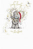 Aunty Tatty Teddy With Fairy Lights Design Christmas Card