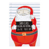 Christmas Greeting Card 'Santa Claus Die Cut'