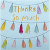 Contemporary Embossed Bunting Design Thank You Card