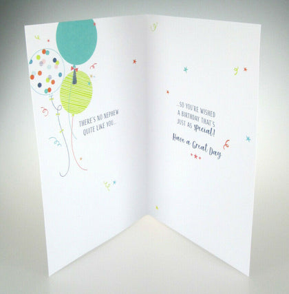 Nephew Birthday Card with Personalised Age 13th or 16th	