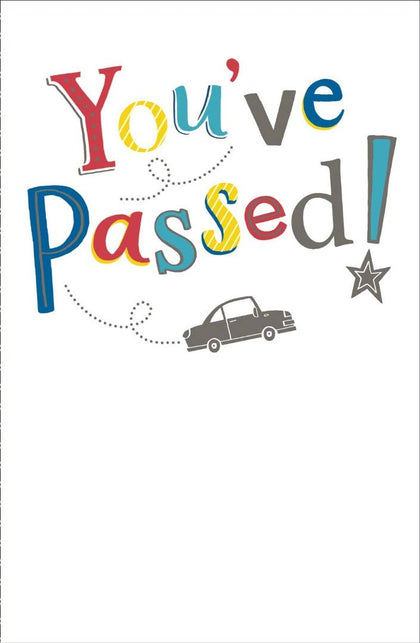 You've Passed Colorful Classic Design Congratulations Card