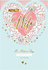 Wife Mother's Day Card "Love and Thanks" Large