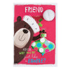 Friend Merry One Gus Teddy Design Christmas Card