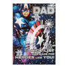 Captain America Dad "Epic Time" Christmas Card