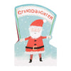 Granddaughter Cute Die Cut Santa Christmas Card 'Nice Surprises'