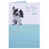 Bye Bye Goodbye 'keep in touch' Cut Dog Paw Prints Card