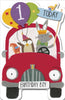 1st Today Red Car From Watermark Range Boy Birthday Card