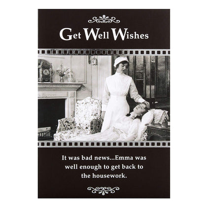 Get Well Card 'Back To Housework' 