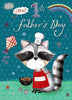 It's your 1st Father's Day Cute Cat lots of love Greeting Card