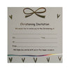 Luxury Pack of 10 Christening Invitations - Christening Bow