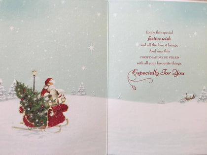 Godfather Father Santa Christmas Card