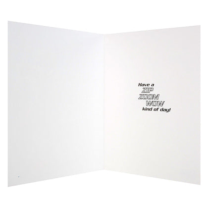 Spiderman Birthday Card 'Zip Zoom Wow' Extra Large