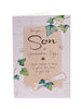 For Son Graduation Green Leaf Congratulations Card