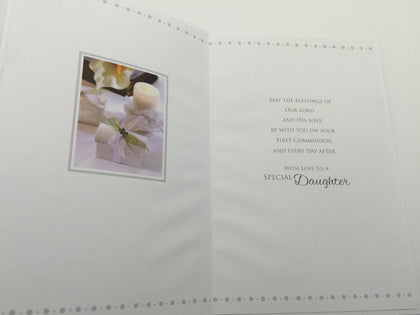 Daughter On Your First Holy Communion Card