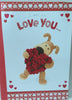 I Don't Just Love You I love This Much Valentine's Day Card