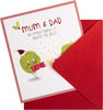 Funny Sprout Design Mum and Dad Christmas Card