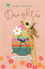 Boofle on Ladder Daughter Easter Card