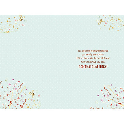 Congratulations Time To Celebrate Greetings Card