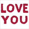 Love You In Embossed And Glitter Finished Valentine's Day Card