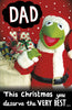 The Muppets With Santa Costume Design Dad Christmas Card