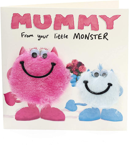 Mummy From Your Little Monster Birthday Card