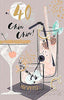 40 Chin Chin Celebrate And Enjoy Birthday Card