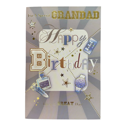 Grandad Sentimental Verse Happy Birthday Card 