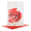 Lovely Verse Red Rose Valentine's Day Card "For You"