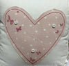 Heart Floral Design Pillow Cushion