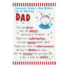 Dad Father's Day Card 'Wonderful'