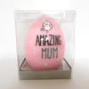 Amazing Mum Cute Pink Novelty Pillar Wax Candle