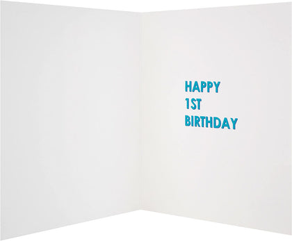 Boy 1st Birthday Greeting Card {DC}