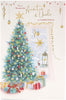 Auntie and Uncle Christmas Card Traditional Christmas Tree Design