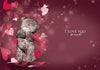 To My Valentine Me to You Bear With Sparkling Hearts Design Valentine's Day Card