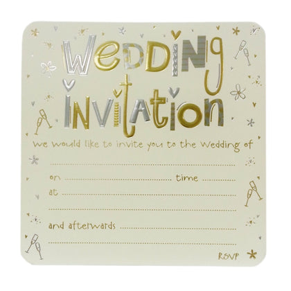 Pack of 10 Luxury Evening Invitation Card Sheets