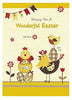 Wishing You A Wonderful Easter Greetings Card Chick Design