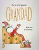 Special Grandad Cute Santa Quality Embossed Christmas Second Nature Card