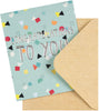 Embossed Text Design Open Congratulations Card