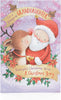 Cute Granddaughter Santa And Reindeer Christmas Card