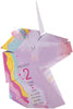 2nd Birthday Card for Daughter Pop-up 3D Unicorn Head Design