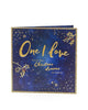 One I Love Luxury Gold Foil Finished Blue Christmas Card