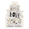 Christmas Card 'Peace, Love, Joy'