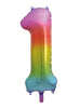 Rainbow Giant Trendies Design 1 Number Balloon