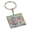 21st Birthday Patchwork Collection Keyring