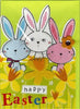 Happy Easter Card With Googly Eyed Bunnies By Second Nature