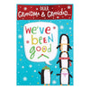 Dear Grandparents We've Been Good Sparkle Snow Christmas Card