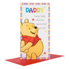 For Daddy Disney Pooh Bear Multi color Design Birthday Card