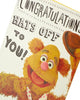 The Muppets Fozzie Bear Hats Off Congratulations Card