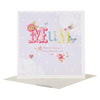 Mother's Day Card 'Mum Contemporary Button' Large Square